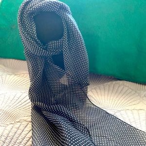 Long polka dot, vintage scarf